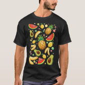 Verse zomer fruit patroon t-shirt (Voorkant)