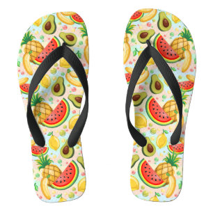Verse zomer fruit patroon teenslippers