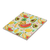 Verse zomer fruit patroon tegeltje (Zijkant)