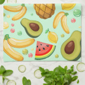 Verse zomer fruit patroon theedoek (Gevouwen)