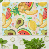 Verse zomer fruit patroon theedoek (Gevouwen)