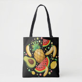 Verse zomer fruit patroon tote bag (Voorkant)