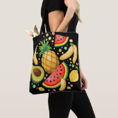 Verse zomer fruit patroon tote bag (Dichtbij)