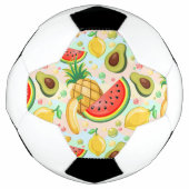 Verse zomer fruit patroon voetbal (Voorkant)