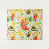 Verse zomer fruit patroon wandkleed (Voorkant (horizontaal))