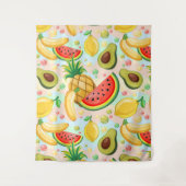 Verse zomer fruit patroon wandkleed (Voorkant)