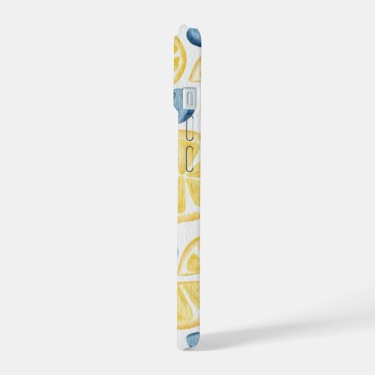 Verse Zomer Lemon Fruit Stijlvolle iPhone Case iPhone 15 Case (Linkerkant)