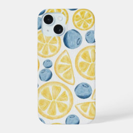 Verse Zomer Lemon Fruit Stijlvolle iPhone Case iPhone 15 Case