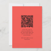 Verse Zomer Watermeloenen QR Code Familie Reünie Kaart (Achterkant)