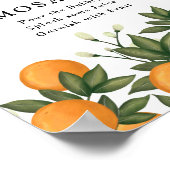 Verse zomercitrus botanische sinaasappels Mimosa B Poster (Hoek)