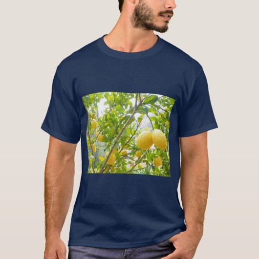 Verse zomerse citroenboomprint t-shirt (Voorkant)