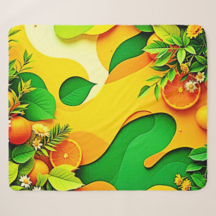Verse Zomerstemmingen met Verse Citrus Kunst Sherpa Deken