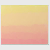 verse zomerzonsondergang oranje koraalwaterverven cadeaupapier (Vlak)