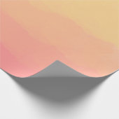 verse zomerzonsondergang oranje koraalwaterverven cadeaupapier (Hoek)