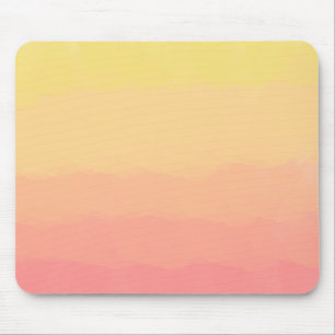 verse zomerzonsondergang oranje koraalwaterverven muismat