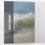 Verse zwarte moderne transparantie drieluik kaart (Binnenzijde eerst)