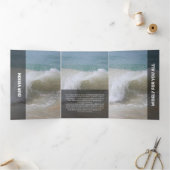 Verse zwarte moderne transparantie drieluik kaart (Binnen)