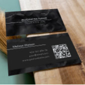 Verse zwarte waterverf mannelijk visitekaartje