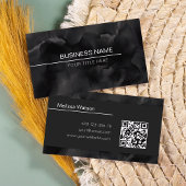 Verse zwarte waterverf mannelijk visitekaartje