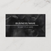 Verse zwarte waterverf mannelijk visitekaartje (Voorkant)