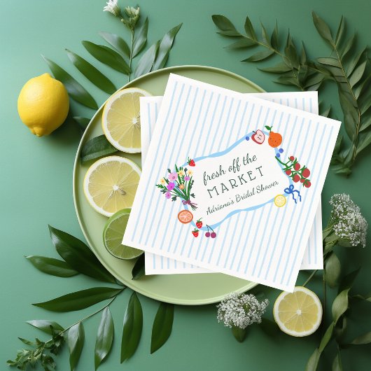 VERSECHT VAN DE MARKT Cute Aangepaste Bruidsdouche Servet