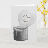 versed romantisch rood hart gevormd vlamkaarsliefd kaart (Gele Bloem)