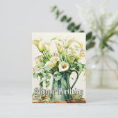 Verselezen Callalily Bloemen Briefkaart (Staand voorkant)