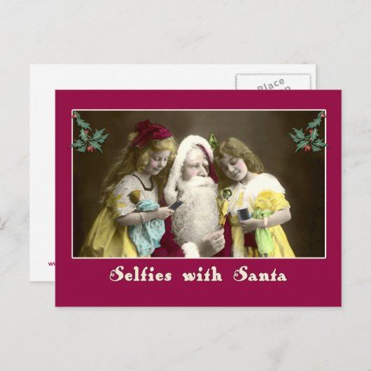 Verselt met Kerstmis met kerstmis Kaart (Voorkant / Achterkant)