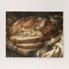 Versgebakken brood legpuzzel