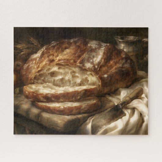 Versgebakken brood legpuzzel (Horizontaal)