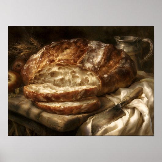 Versgebakken brood poster (Voorkant)