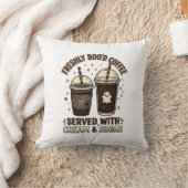 Versgemakte Koffie Halloween Geest Beker Kussen (Deken)