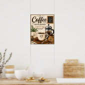 Versgemalen koffie poster (Keuken)