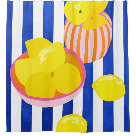 versheid van citroenen douchegordijn (Voorkant)