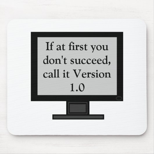 Versie 1.0 Mousepad Muismat (Voorkant)