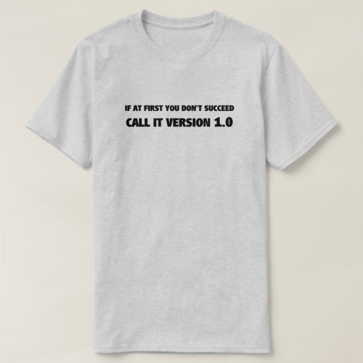 Versie 1.0 T-Shirt (Design voorkant)