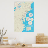 Versie 2.0 van de spoorkaart voor het noordoosten  poster (Keuken)