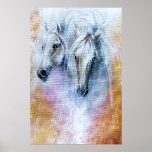 Versie 2 GORGEOUS Spirit van het paard Poster (Voorkant)