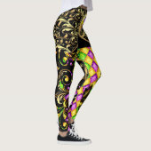 Versie 2 Mardi Gras Diamonds Pop Mode Leggings (Rechts)