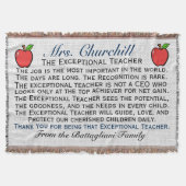 Versie 3 EXCEPTIONELE leraar Dank u Denen Deken (Voorkant)
