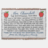 Versie 3 EXCEPTIONELE leraar Dank u Denen Deken (Voorkant)