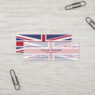 versie 4 van de Union Jack Mini Visitekaartje