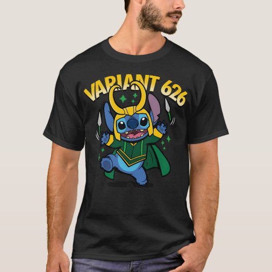 Versie 626 Stitch Schattigee Alien Loki Variant T-shirt (Voorkant)