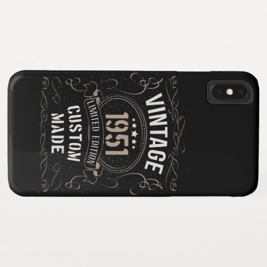 versie van 1951, beperkt, aangepaste editie Case-Mate iPhone case (Achterkant (horizontaal))
