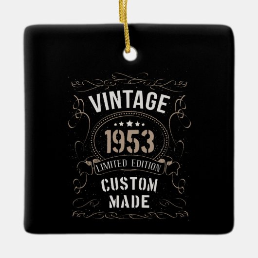  versie van 1953 - Limited Edition - Aangepast gem Keramisch Ornament (Voorkant)