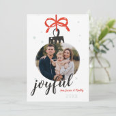 Versiementale fotofeestkaart feestdagenkaart (Staand voorkant)