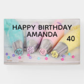 Versiemiddelen voor pasta's, gekleurd spandoek (Horizontaal)