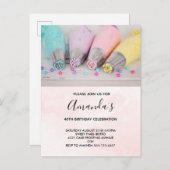 Versiemiddelen voor pasta's, gekleurd uitnodiging briefkaart (Voorkant / Achterkant)