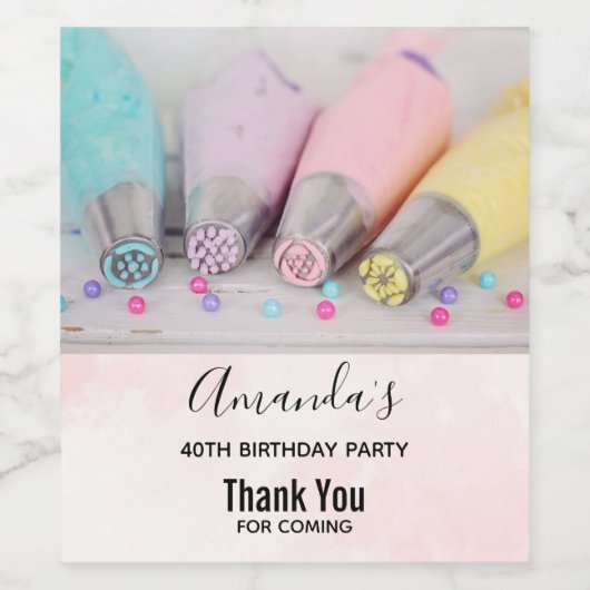 Versiemiddelen voor pasta's, gekleurd wijn etiket (Enkel label)