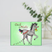 Versier de hal feestdagenkaart (Staand voorkant)